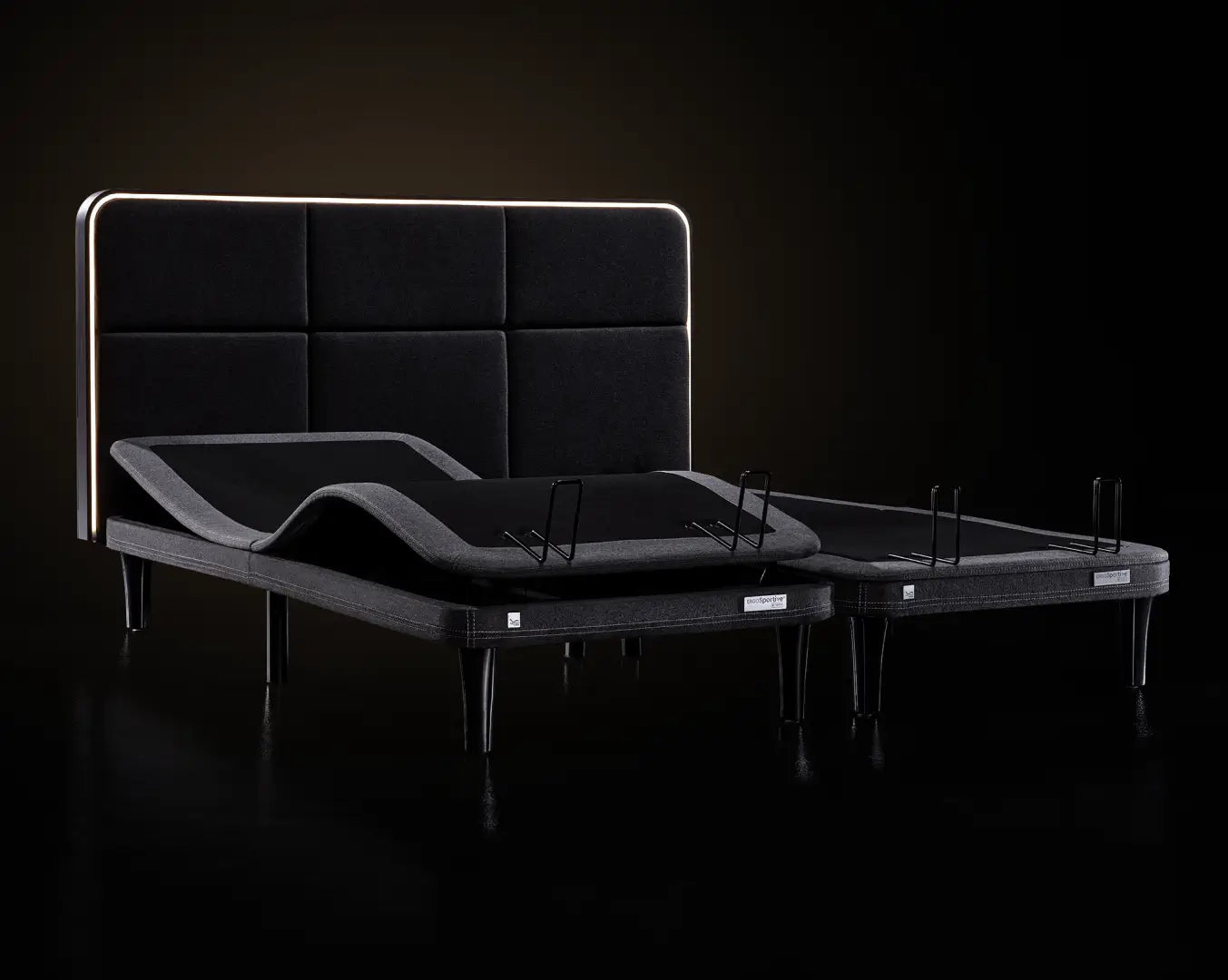 An ErgoSportive bed, engineered for peak performance and restorative sleep. With cutting-edge smart sleep tracking technology, this bed monitors your sleep patterns and provides personalized insights for optimal rest. Its automatic anti-snore system ensures uninterrupted sleep, promoting deeper, more rejuvenating rest.